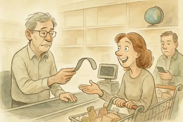 Karikatur zum Stück: Der Overshoot Day taugt nicht mehr als Weckruf