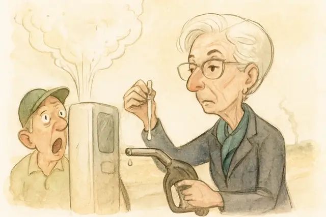 Karikatur zum Stück: 2,8 Prozent und kein Ausrutscher