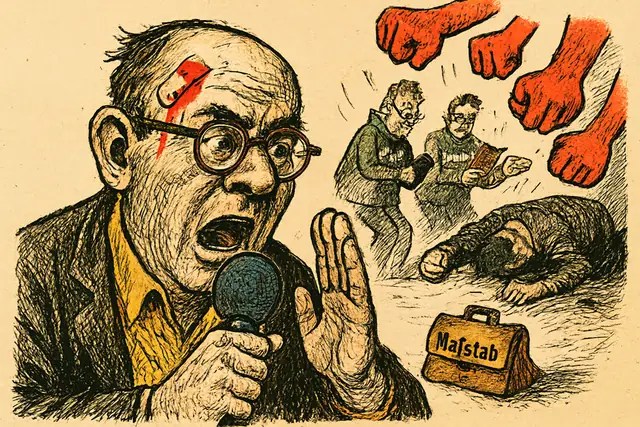 Wenn ein Reporter über linke Gewalt richtet und der Feind sich von selbst ergibt