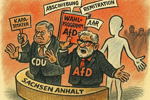 Wahlkampf in Sachsen-Anhalt: CDU, AfD und die leere Mitte der Migrationspolitik