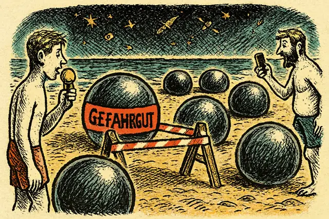 Weltraumschrott am Strand: Wenn die Erde zur Müllhalde des Alls wird