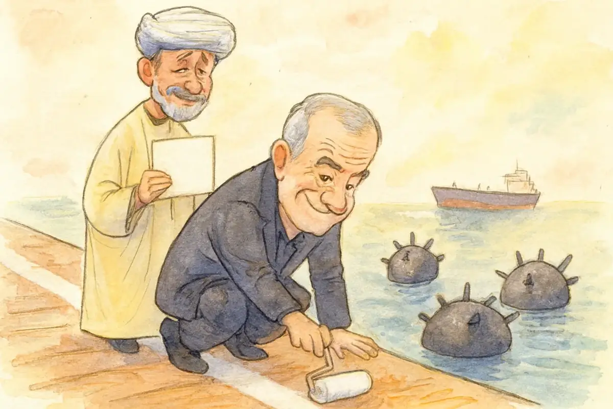 Omanisches Papier, iranische Minen