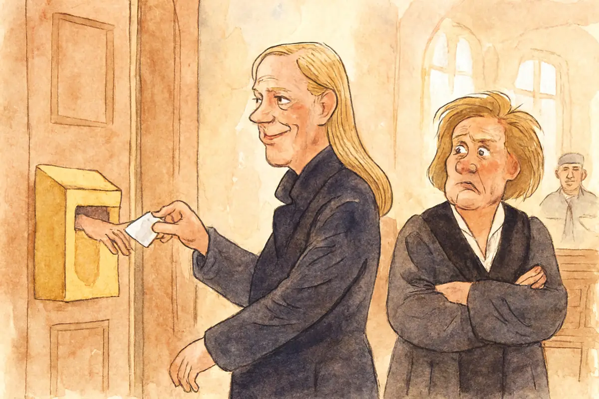 Richterin droht mit Haftbefehl: Was der Briefvorwurf im Block-Prozess bedeutet