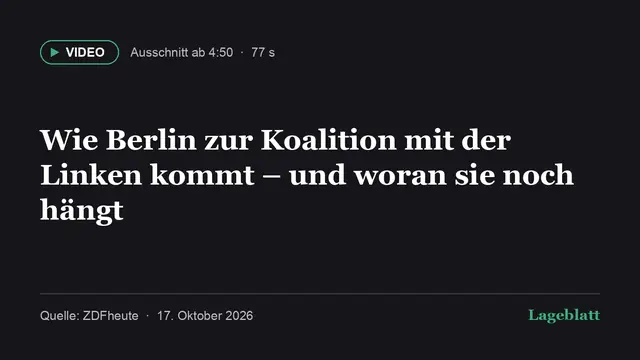 Wie Berlin zur Koalition mit der Linken kommt – und woran sie noch hängt